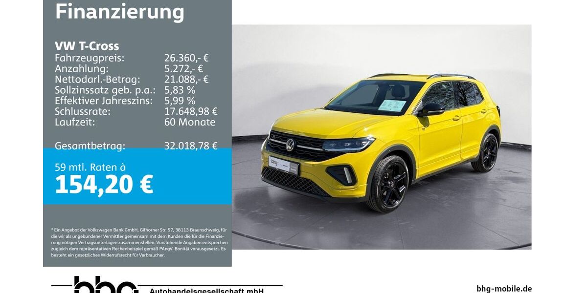 VW T-Cross 7.948 km 26.360 &euro; Balingen 72336