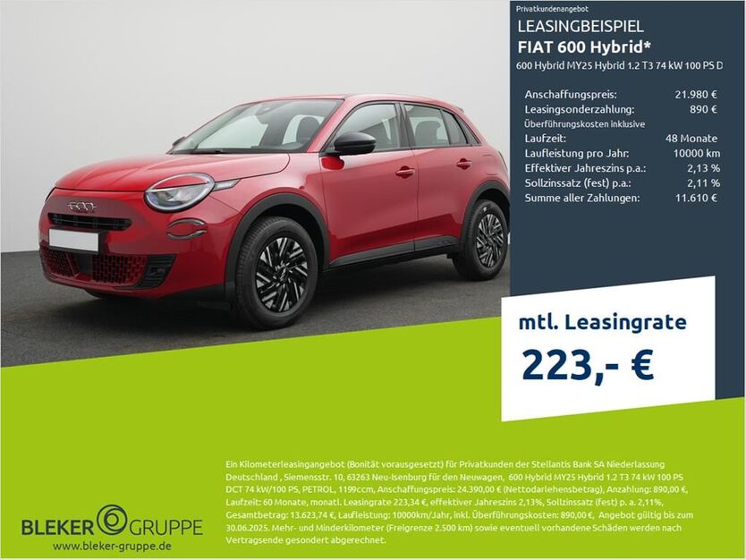 Fiat 600 1.700 km 21.780 € Dülmen 48249