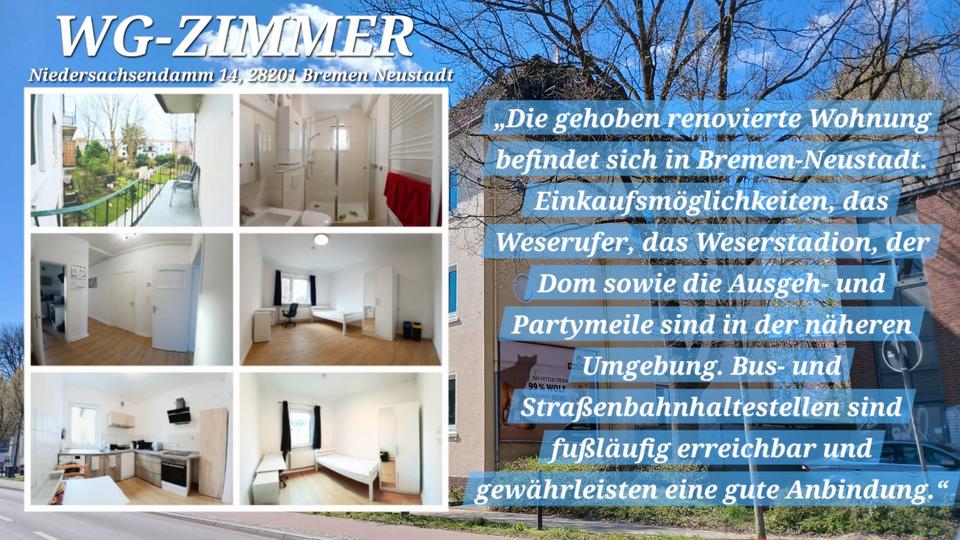 Wohnen auf Zeit Bremen Neustadt - 1 Zimmer, 15 m&sup2;, 415&euro; | Angebot:26406263