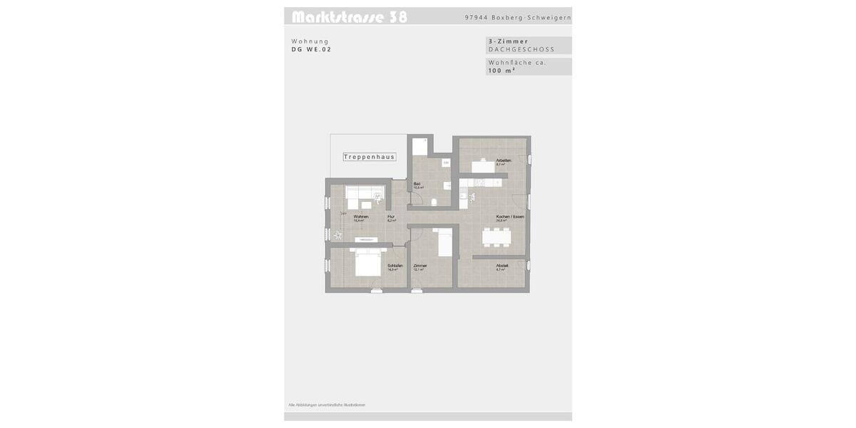 ERSTBEZUG mit Küche: 4 Zi Wohnung 100m² 97944 Boxberg -Schweigern 4 zimmer