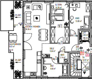 Etagenwohnung Oelsnitz/Erzgebirge Oelsnitz - 3 Zimmer, 94 m&sup2;, 805&euro; | Angebot:24807413