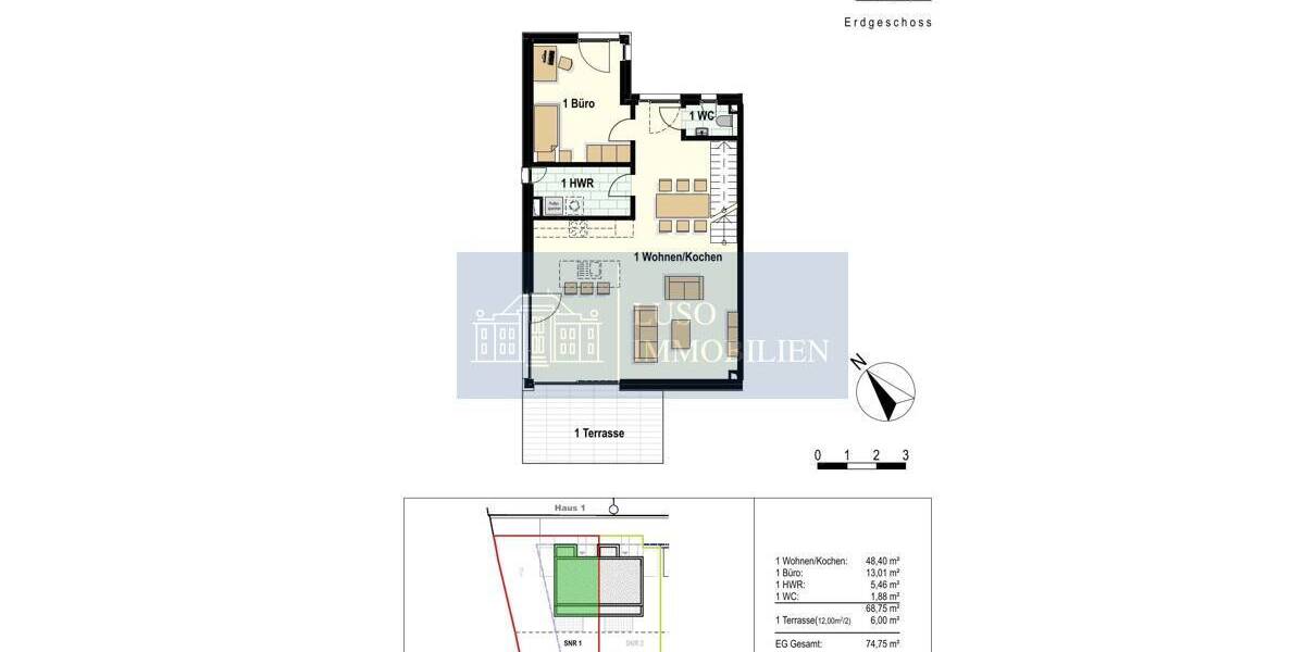 Doppelhaushälfte Hamburg Rissen - 4 Zimmer, 132 m&sup2;, 835.000&euro; | Angebot:26796333
