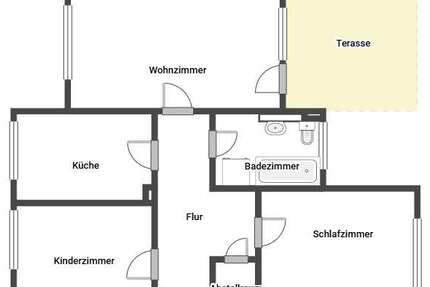 Wohnung Dortmund Innenstadt Nord - 3 Zimmer, 74 m&sup2;, 277&euro; | Angebot:26845042
