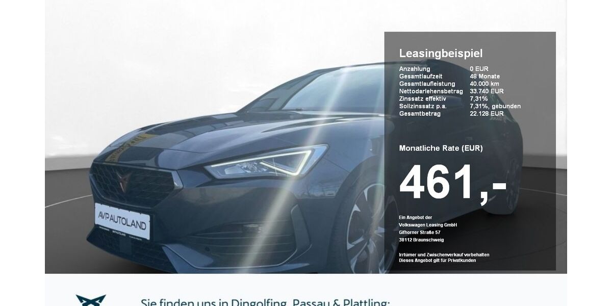 Cupra Leon 52.488 km 33.740 &euro; Passau 94036