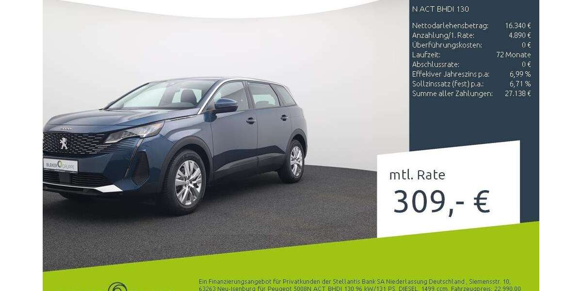 Peugeot 5008 42.396 km 20.880 &euro; Ahaus 48683