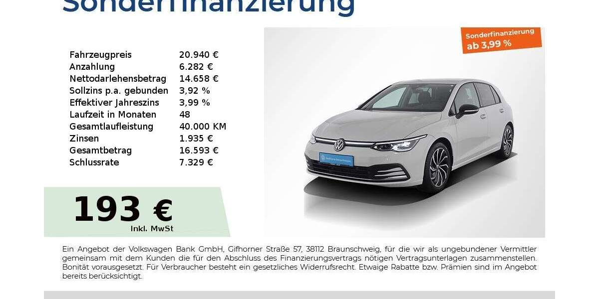 VW Golf 45.000 km 20.940 &euro; Nürnberg 90441