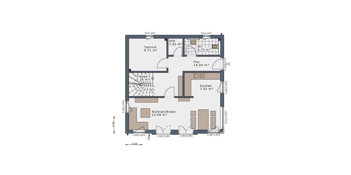 Einfamilienhaus Eschwege - 4 Zimmer, 135 m&sup2;, 1.329&euro; | Angebot:25798216