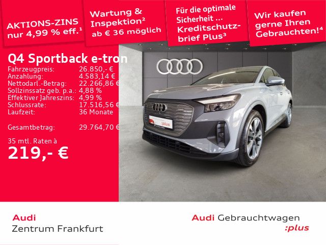 Audi Q4 e-tron 13.828 km 26.450 € Frankfurt am Main 60314