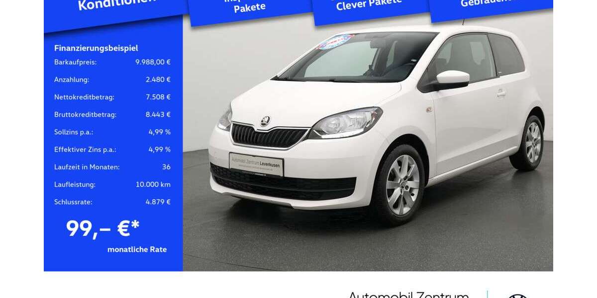 Skoda Citigo 59.215 km 9.988 &euro; Leverkusen 51379