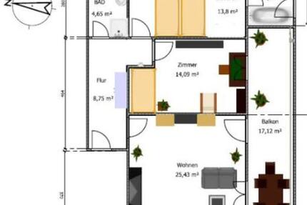 3Zi. Wohnung mit Südbalkon und Seeblick in Eutin 3 zimmer