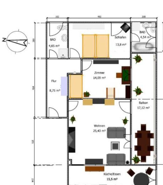 3Zi. Wohnung mit Südbalkon und Seeblick in Eutin 3 zimmer