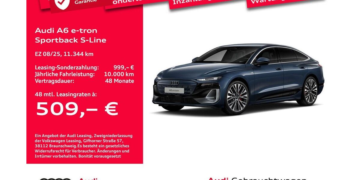 Audi A6 e-tron 11.344 km 55.847 &euro; Bremen 28207