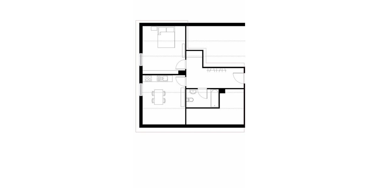 Dachgeschoßwohnung Sinntal - 1.5 Zimmer, 49 m&sup2;, 380&euro; | Angebot:25720956