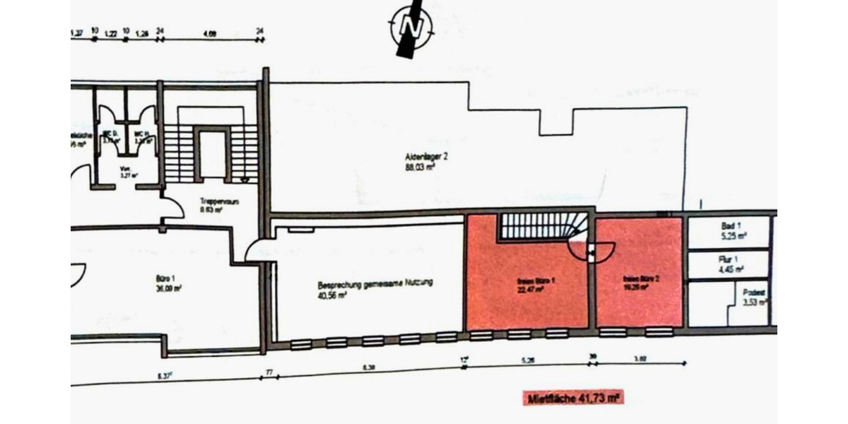 Gewerbeobjekt Neuenrade - 2 Zimmer, 41 m&sup2;, 312&euro; | Angebot:26453454