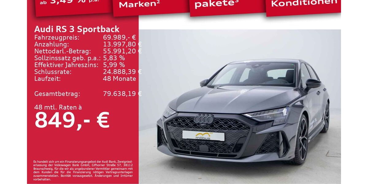 Audi RS3 5.000 km 69.989 &euro; Berlin 13088