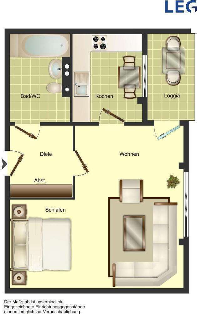 Wohnung zum Mieten in Solingen 243,84 € 42.31 m²