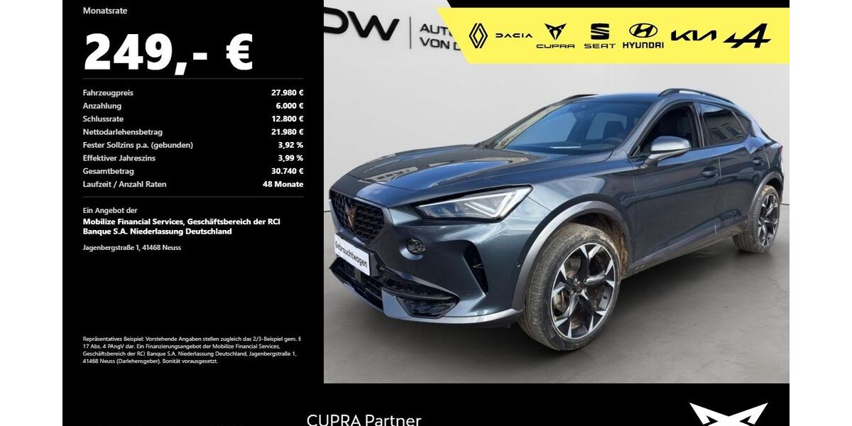 Cupra Formentor 24.900 km 26.980 &euro; Mosbach 74821