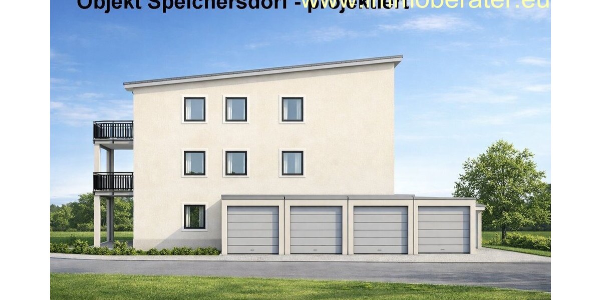 Projektiert 4-Zi-Neubauwohnung WFL ca. 104 m² Erdgeschosss mit Terrasse und eig. Gartenanteil Garage und Kfz-Stellplatz Bezug Frühjahr 2027. - Erdgeschoßwohnung Speichersdorf | Angebot:15896480