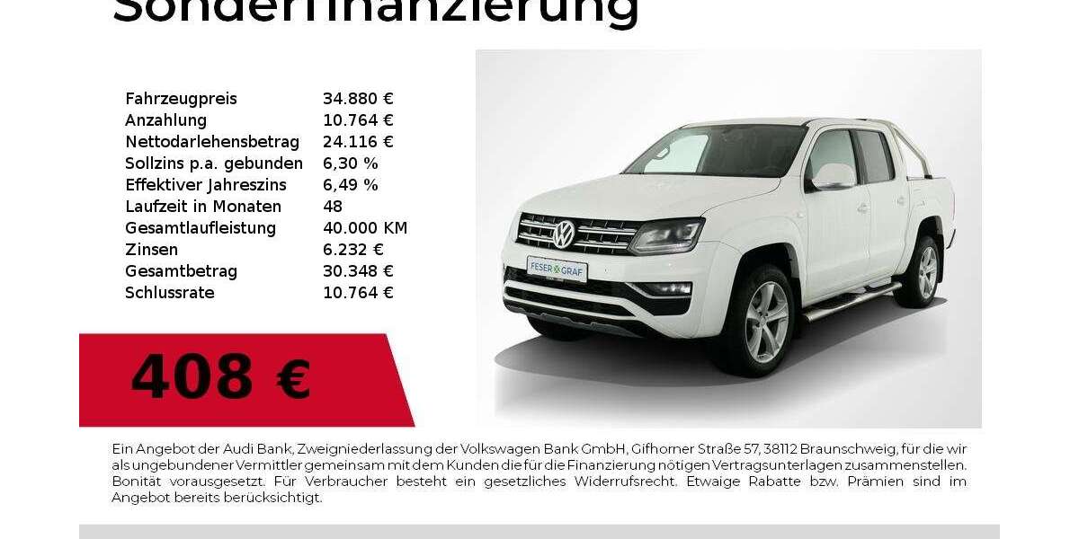 VW Amarok 75.500 km 34.880 &euro; Nürnberg 90411