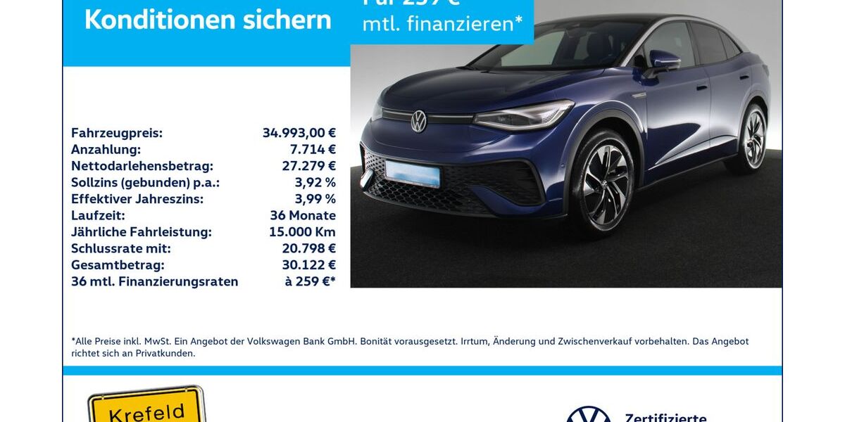 VW ID.5 20.500 km 34.993 &euro; Krefeld 47803
