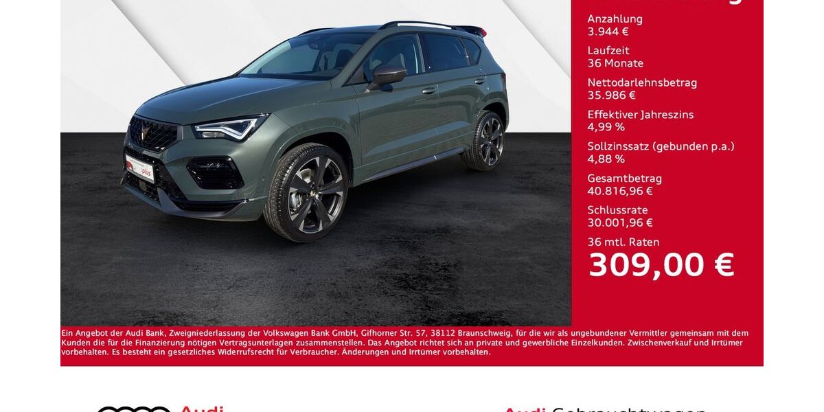Cupra Ateca 1.050 km 38.830 &euro; Giessen 35394