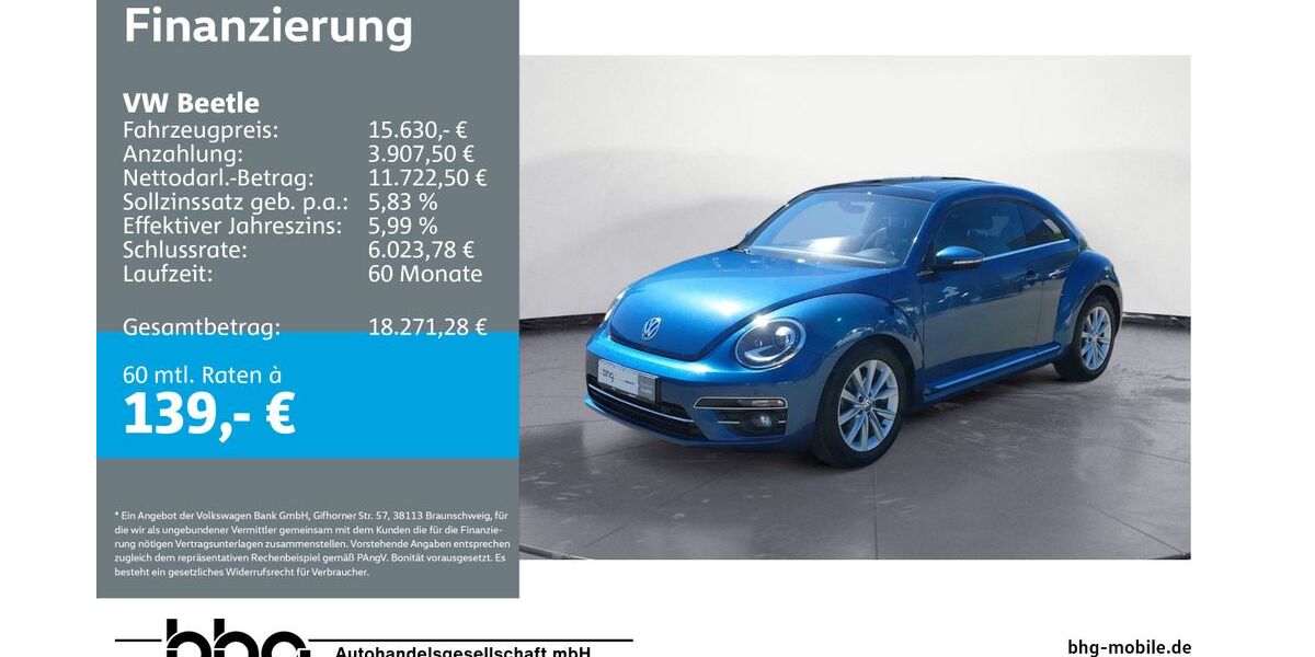VW Beetle 120.670 km 15.630 &euro; Reutlingen 72770