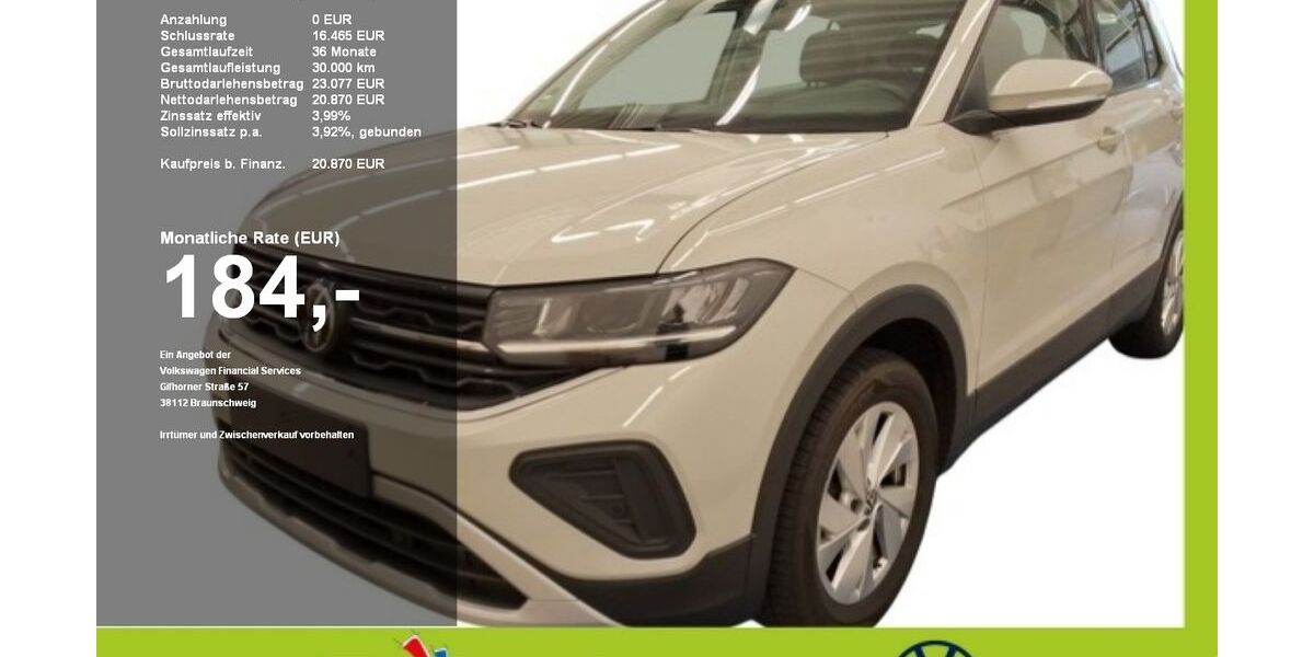 VW T-Cross 5.000 km 20.280 &euro; Mainburg 84048