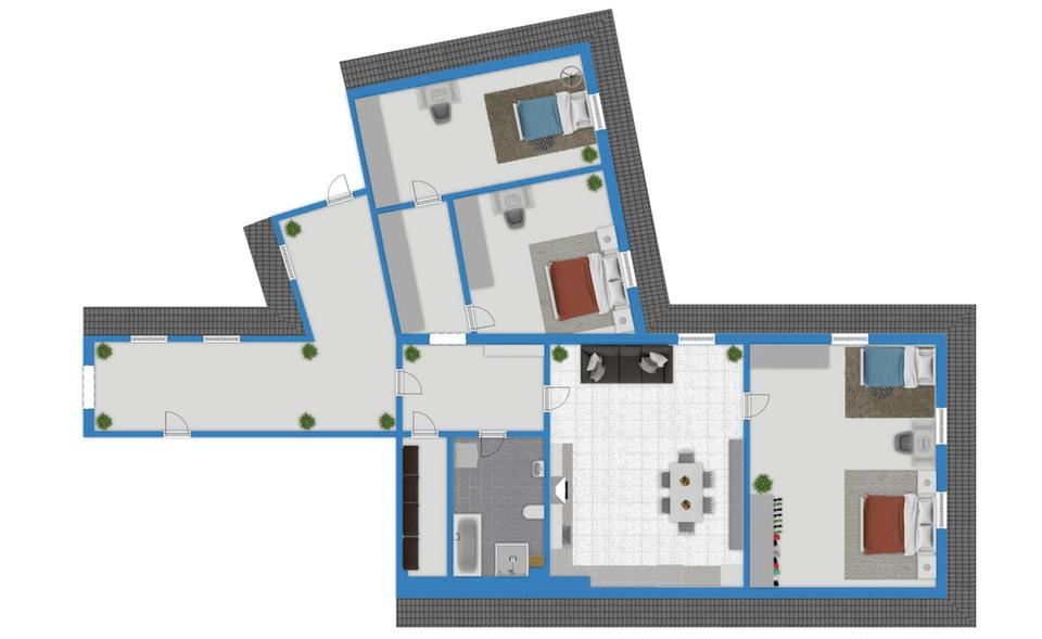 Dachgeschoßwohnung Halle (Saale) - 4 Zimmer, 106 m&sup2;, 848&euro; | Angebot:26131086
