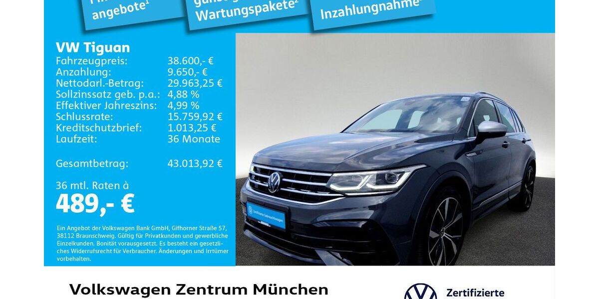 VW Tiguan 40.043 km 37.800 € München 80687