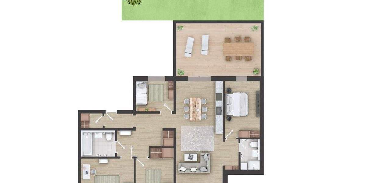 Etagenwohnung Leipzig Gohlis-Süd - 5 Zimmer, 146 m&sup2;, 699.000&euro; | Angebot:24708721