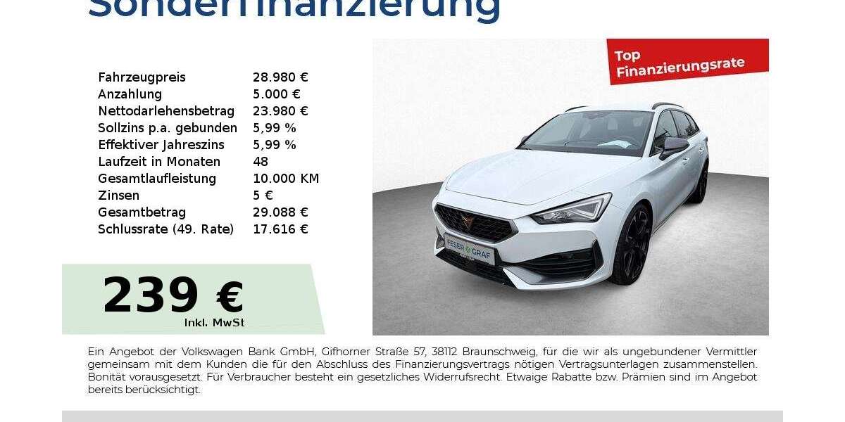 Cupra Leon 55.000 km 28.980 &euro; Roth 91154