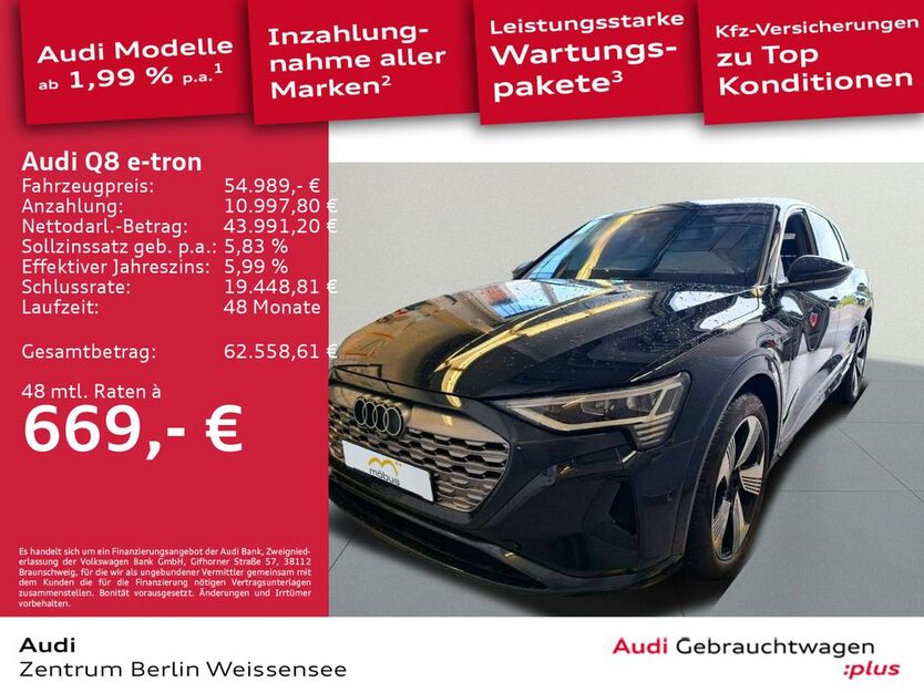 Audi Q8 e-tron 12.685 km 54.989 € Berlin 13088
