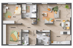 Bungalow Krauthausen Pferdsdorf-Spichra - 5 Zimmer, 102 m&sup2;, 293.790&euro; | Angebot:26065591