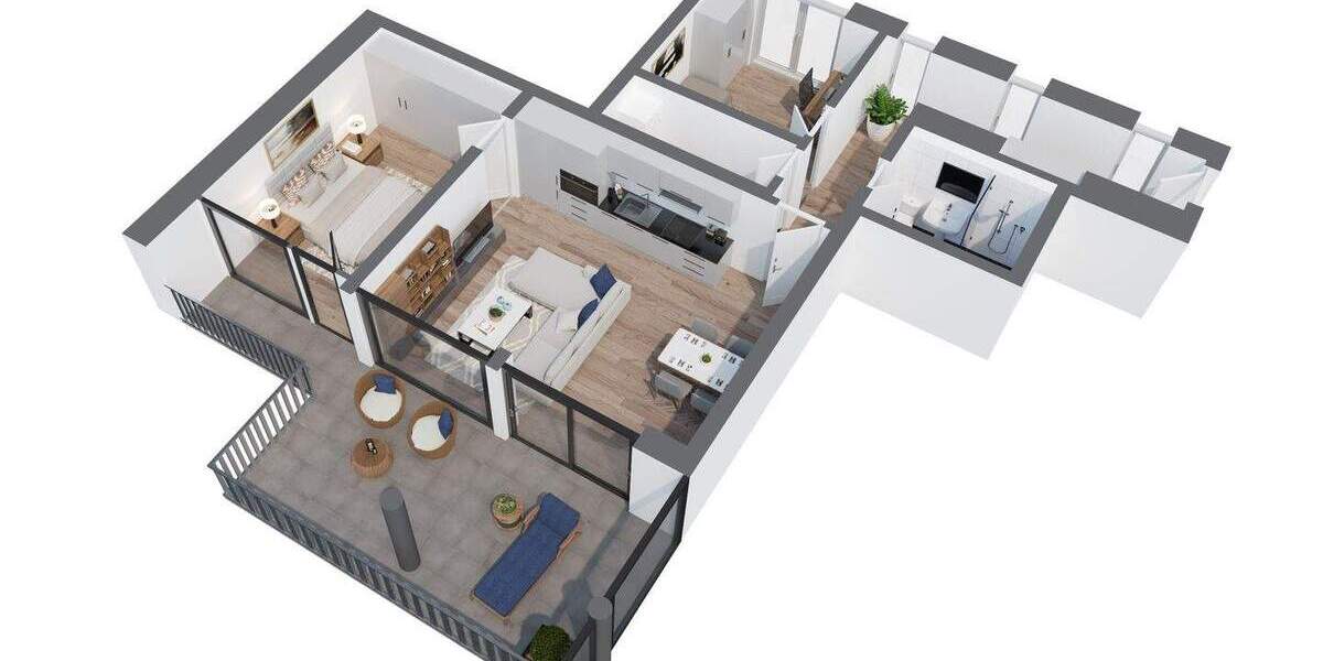 Etagenwohnung Laufenburg (Baden) Laufenburg - 3 Zimmer, 87 m&sup2;, 495.000&euro; | Angebot:26419224