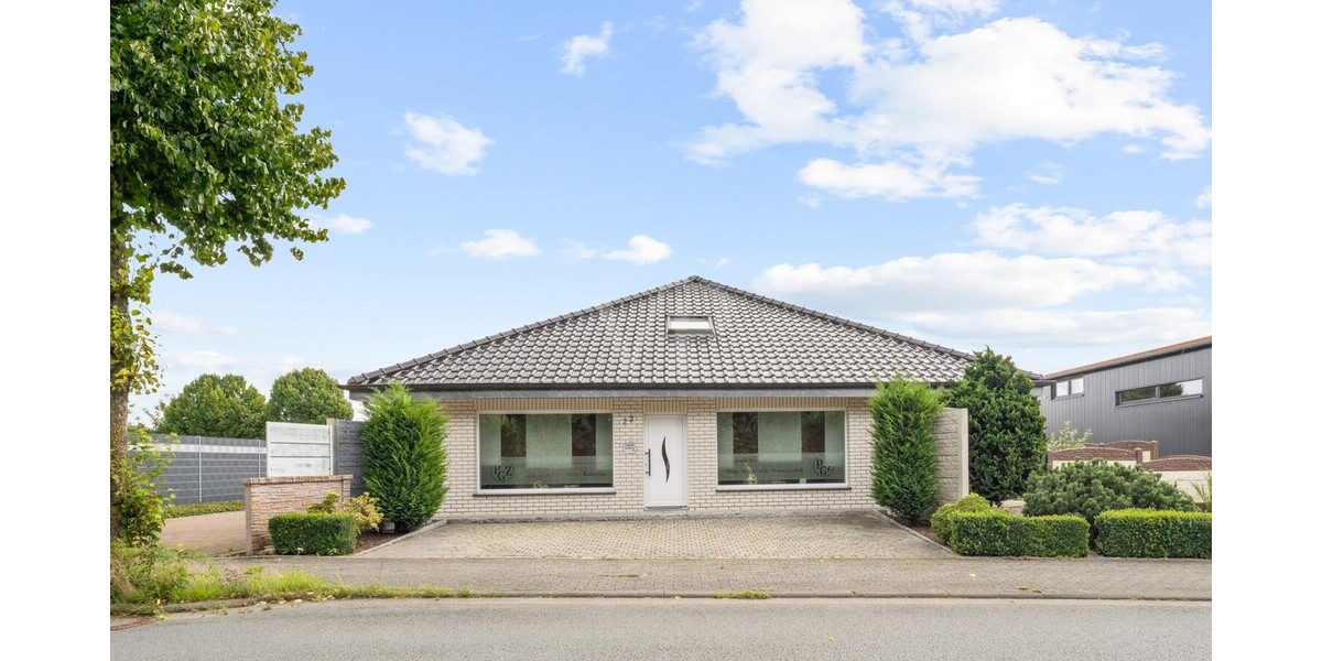 Rarität für Selbstständige! Junge Betriebs- und Wohnimmobilie mit Lagerhalle - Gewerbeobjekt Mettingen Mettingen | Angebot:23088455