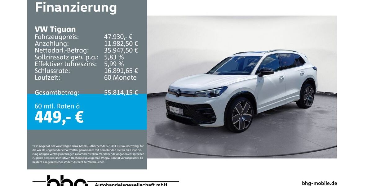 VW Tiguan 16.498 km 47.930 &euro; Reutlingen 72770