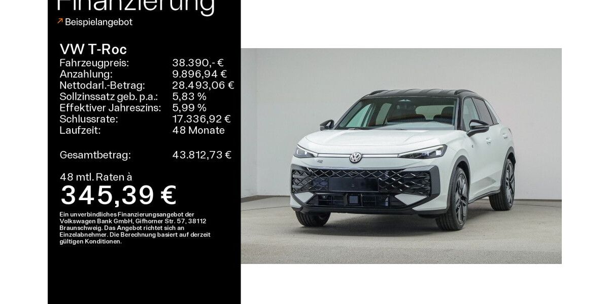 VW T-Roc 1.900 km 38.390 &euro; Freigericht 63579