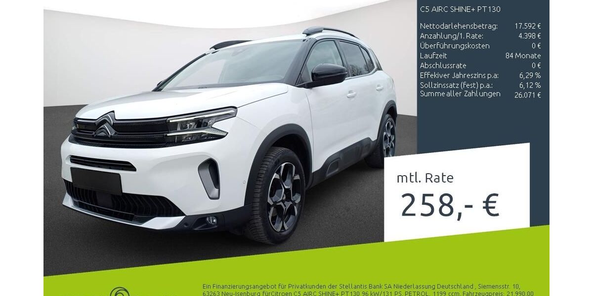 Citroen C5 Aircross 53.125 km 21.990 &euro; Ahaus 48683