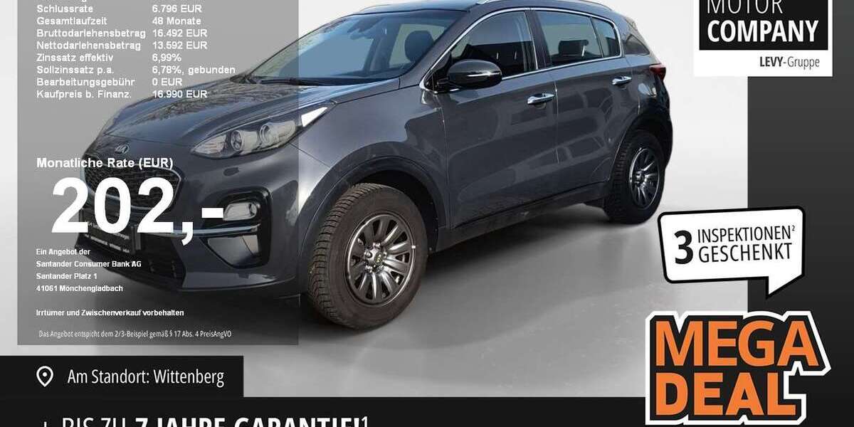 Kia Sportage 60.000 km 16.990 &euro; Wittenberg Lutherstadt 06886