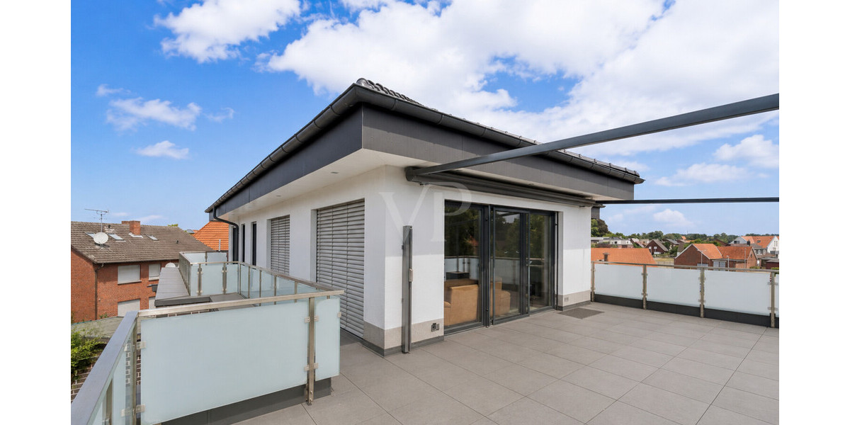 Exklusives Penthouse mit großzügiger Dachterrasse – stilvolles Wohnen auf gehobenen Niveau - Einfamilienhaus Rheine-Mesum Rheine | Angebot:27134492