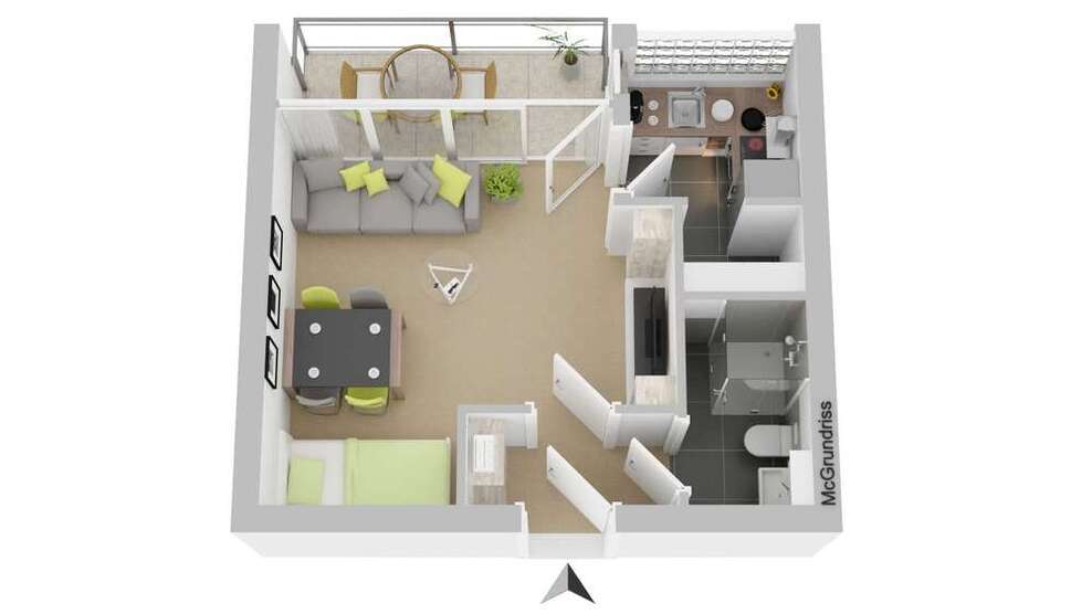 Wohnung zum Mieten in Hagen 190 € 28 m²