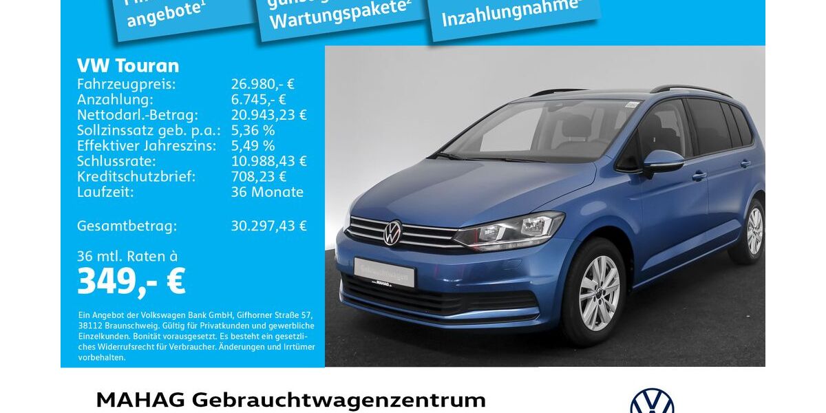VW Touran 61.761 km 26.980 &euro; München 80935