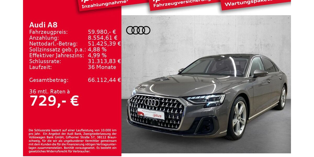 Audi A8 39.567 km 58.880 &euro; Leipzig 04129