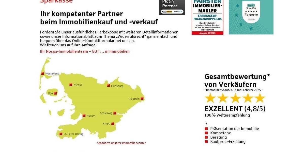 Etagenwohnung Wyk - 2 Zimmer, 61 m&sup2;, 475.000&euro; | Angebot:25670111