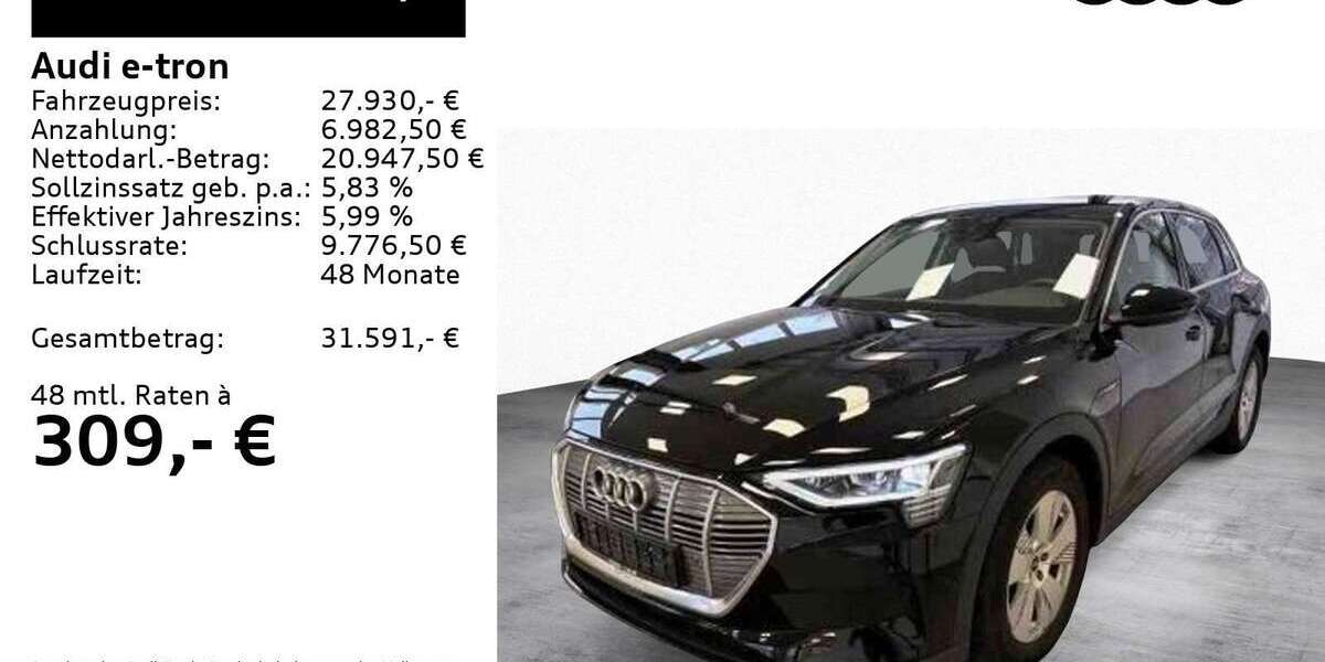 Audi e-tron 17.200 km 27.930 &euro; Feldkirchen - Westerham 83620
