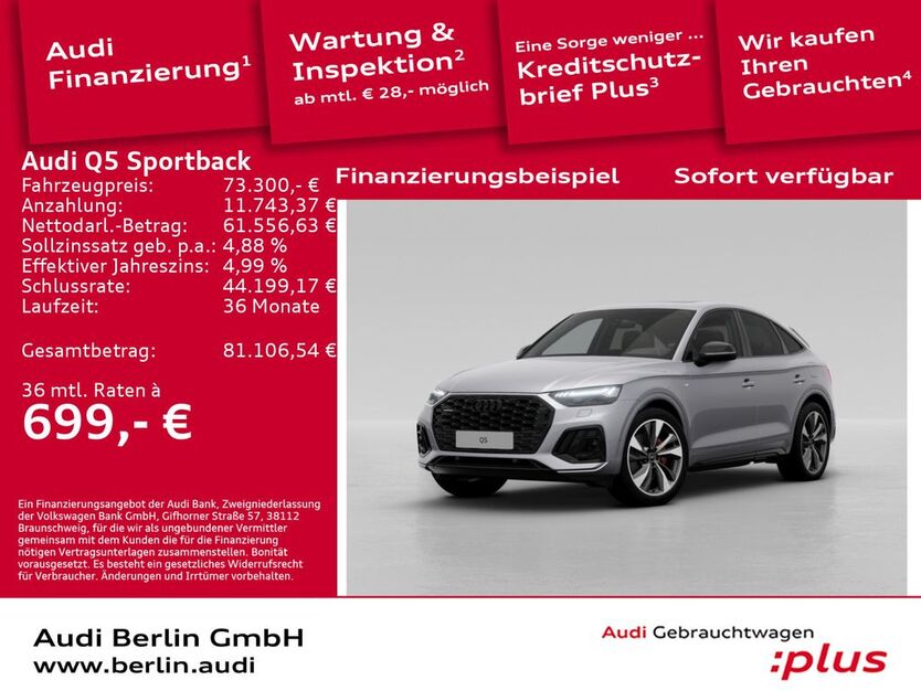 Audi Q5 9.500 km 71.300 € Berlin 12489