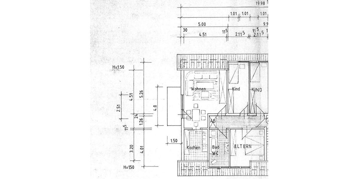 Dachgeschoßwohnung Schauenburg - 4 Zimmer, 82 m&sup2;, 525&euro; | Angebot:25396547