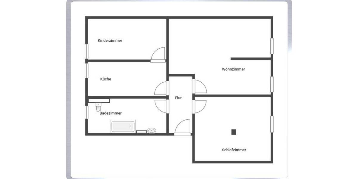 Zimmer Mittweida - 3 Zimmer, 55 m&sup2;, 455&euro; | Angebot:26450117