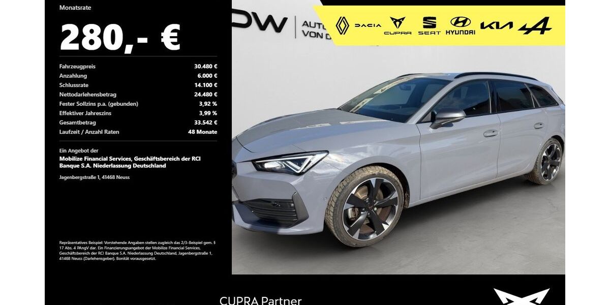 Cupra Leon 36.900 km 29.780 &euro; Mosbach 74821