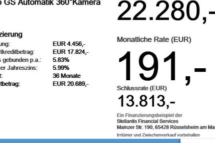 Opel Grandland (X) 31.109 km 22.280 &euro; Augsburg 86179